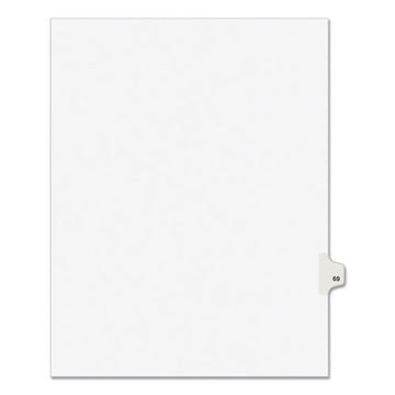 Avery® Preprinted Legal Exhibit Side Tab Index Dividers, Avery Style, 10-tab, 69, 11 X 8.5, White, 25-pack, (1069) freeshipping - TVN Wholesale